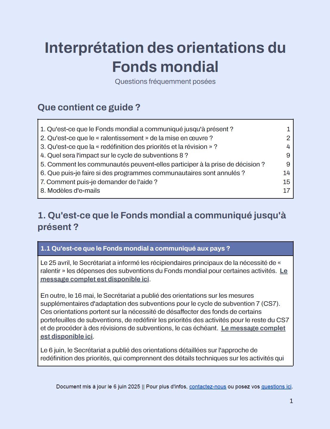 Interpreting Guidance Fra