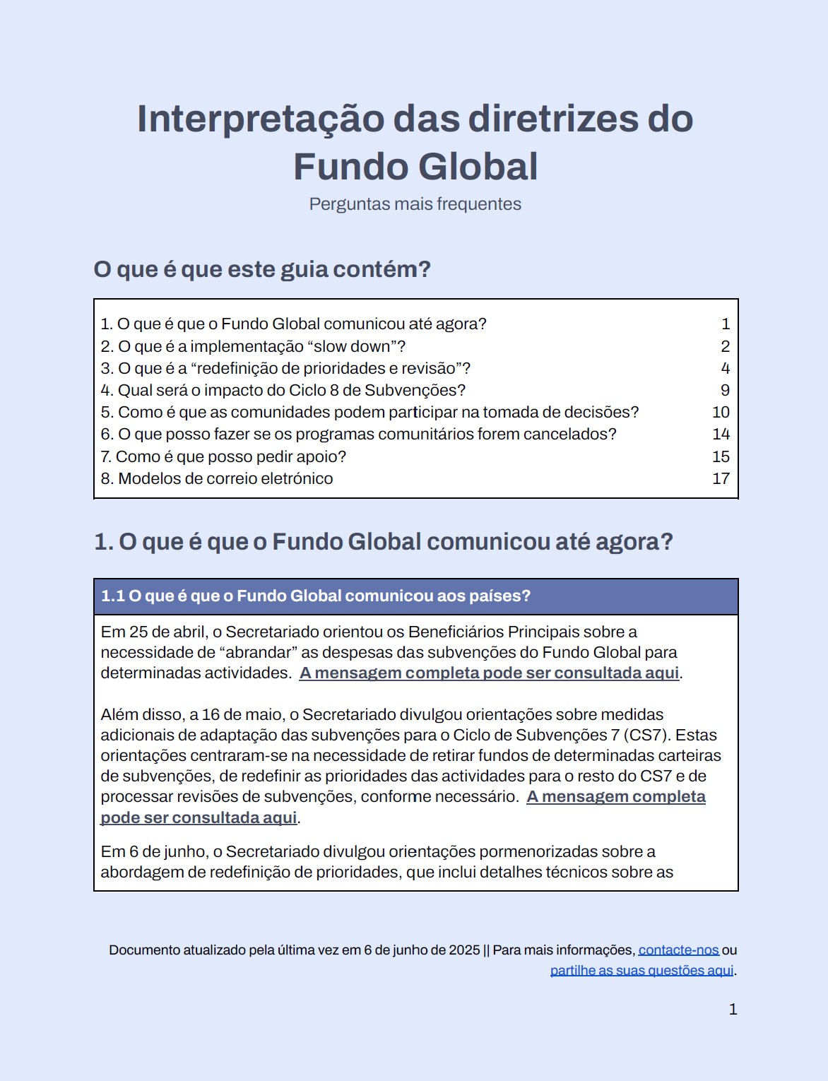 Interpreting Guidance Port